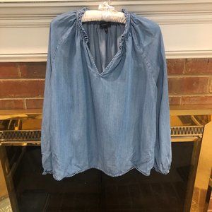 Who What Wear Denim Tunic Shirt